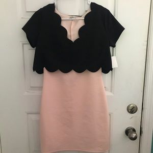 Pink and Black Dress